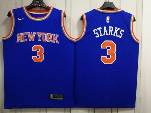 New York Knicks John Starks # 3 2020 NBA New Arrival Navy Blue Jersey