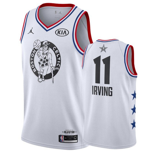 Men'S Boston Celtics #11 Kyrie Irving 2019 All-Star Jersey - White