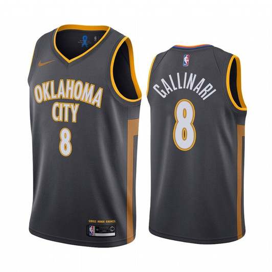 Oklahoma City Thunder Danilo Gallinari Black 2019-20 City New Uniform Jersey