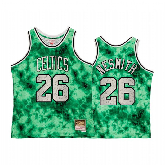Boston Celtics Aaron Nesmith Galaxy Constellation Jersey Men Green Vintage
