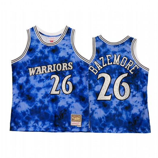 Golden State Warriors Kent Bazemore Galaxy Constellation Jersey Men Royal Vintage