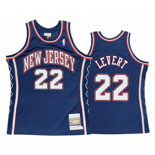 Caris Levert #22 Brooklyn Nets Blue Hardwood Classics Jersey
