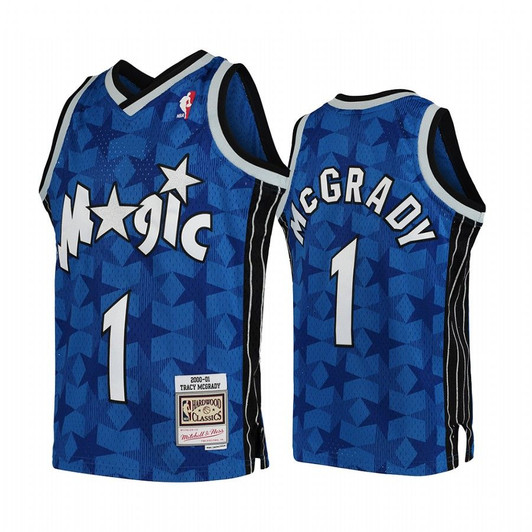 Tracy Mcgrady Orlando Magic Hardwood Classics Kids Jersey - Blue