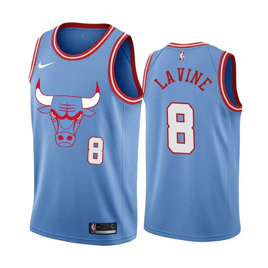 Zach Lavine Chicago Bulls 2019-20 City Edition Blue Jersey