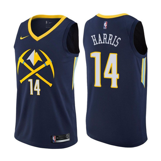 Nuggets Male Gary Harris #14 City Edition Navy Jersey