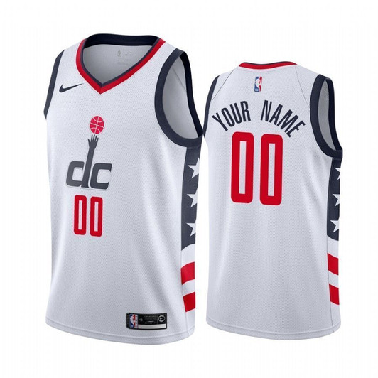 Custom Washington Wizards 2019-20 City Edition White Jersey