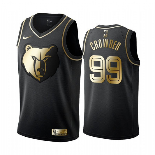 Jae Crowder Memphis Grizzlies Black #99 Golden Edition Jersey