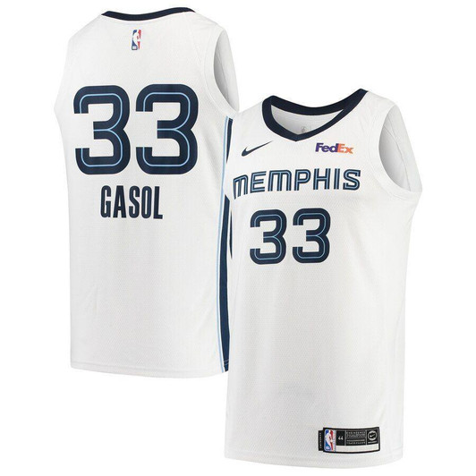 Marc Gasol Memphis Grizzlies Player Jersey Association Edition White 2019