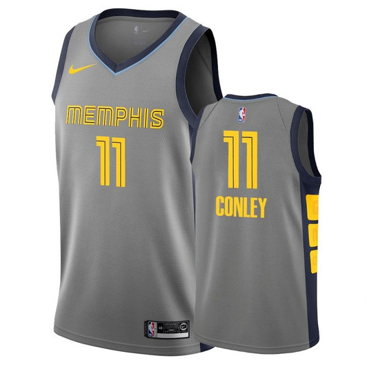Grizzlies Male Mike Conley #11 2018-19 City Gray Jersey