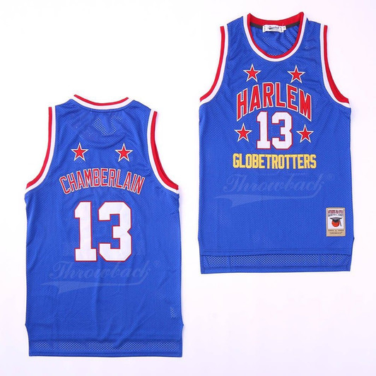 13 Wilt Chamberlain Harlem Globetrotters Jersey