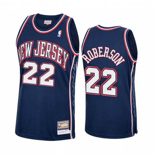 Andre Roberson #22 Brooklyn Nets Hardwood Classics Jersey Navy