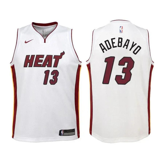 Heat Bam Adebayo #13 Association Edition White Jersey