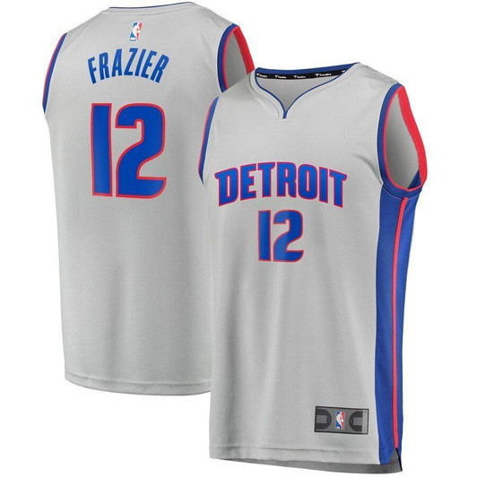 Tim Frazier Detroit Pistons Fast Break Jersey Gray Statement Edition 2019