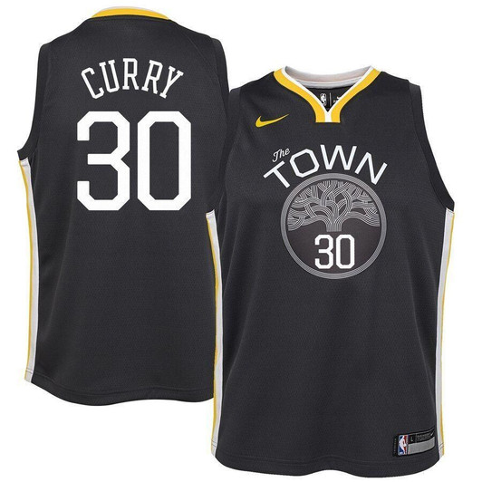 Stephen Curry Golden State Warriors Jersey Black Statement Edition 2019
