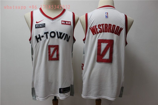 Houston Rockets Russell Westbrook #0 2020 City Edition New Arrival White Jersey