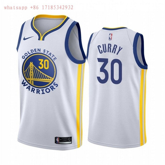 Golden State Warriors Stephen Curry #30 2020 Nba White Jersey