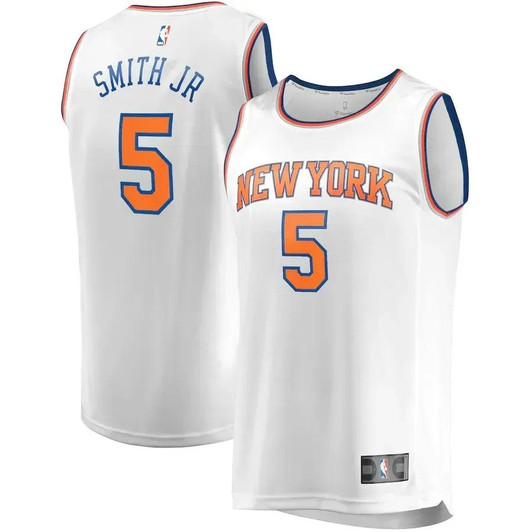 Dennis Smith Jr. New York Knicks Fast Break Player Replica Nba Jersey - Association Edition - White