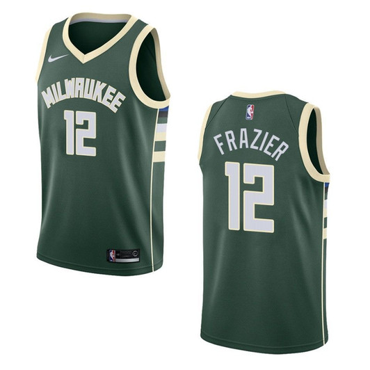 Milwaukee Bucks 12 Tim Frazier Icon Swingman Green 3D Jersey