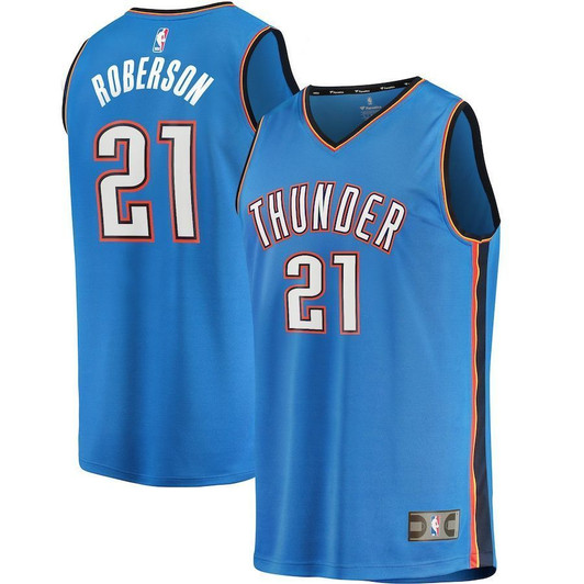 Andre Roberson Oklahoma City Thunder Fanatics Branded Fast Break Player Icon Edition Blue 3D Jersey