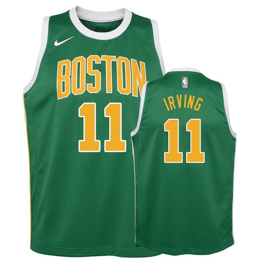 Celtics Kyrie Irving #11 2018-19 Earned Green Jersey