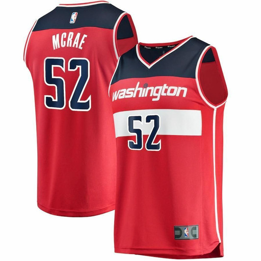 Jordan Mcrae Washington Wizards Fanatics Branded Fast Break Player Icon Edition Red 3D Jersey