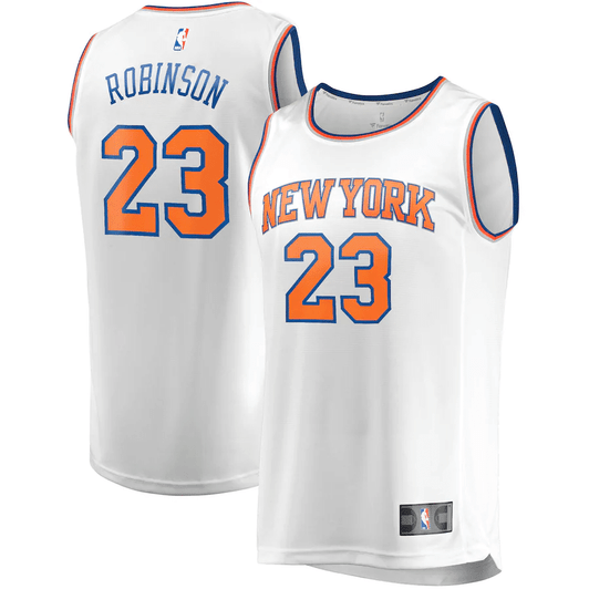Mitchell Robinson New York Knicks Fanatics Branded Fast Break Player Replica Association Edition White 3D Jersey