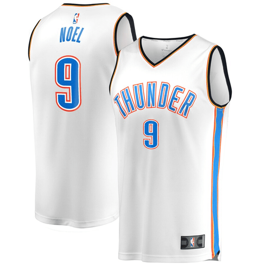 Nerlens Noel Oklahoma City Thunder Fanatics Branded Fast Break Player Association Edition White 3D Jersey