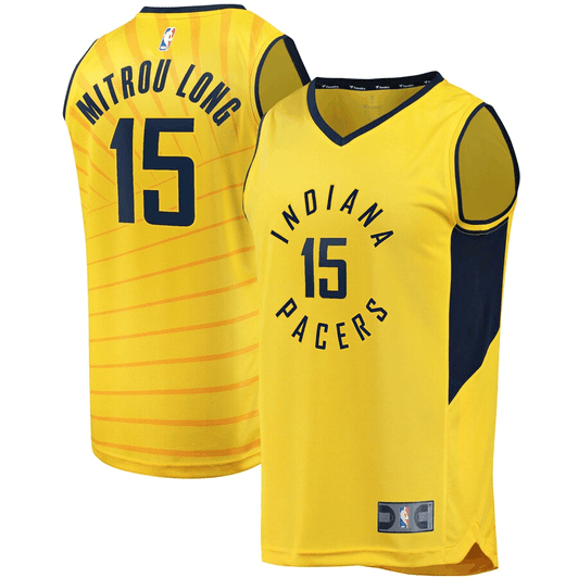 Naz Mitrou Long Indiana Pacers Fanatics Branded Fast Break Player Statement Edition Gold 3D Jersey