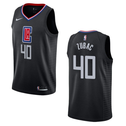 Los Angeles Clippers 40 Ivica Zubac Statement Swingman Black 3D Jersey