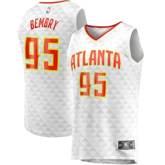 Deandre' Bembry Atlanta Hawks Fast Break Player Nba Jersey - Association Edition - White