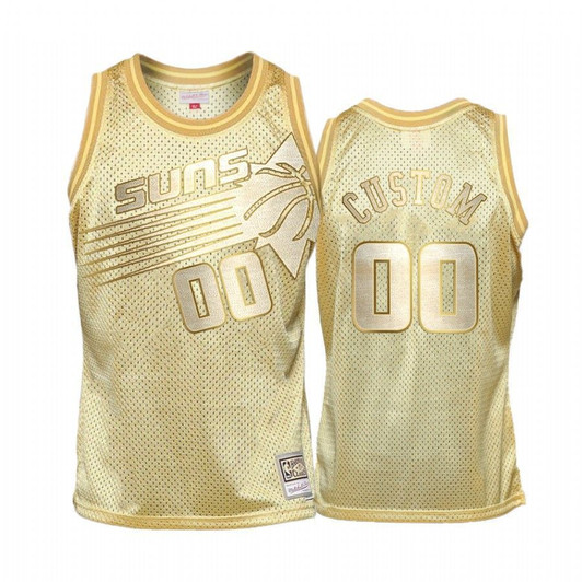 Men'S Custom #00 Phoenix Suns Golden Hwc Limited Jersey