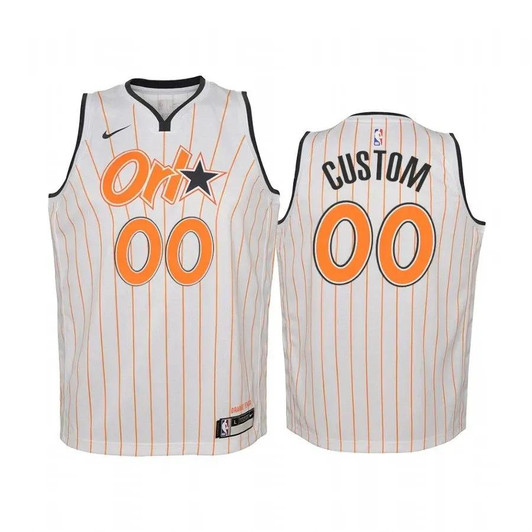 Custom Orlando Magic 2020-21 City Edition Jersey White