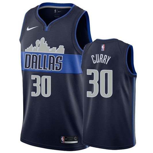 Men'S Dallas Mavericks Seth Curry #30 Statet Nba Jersey