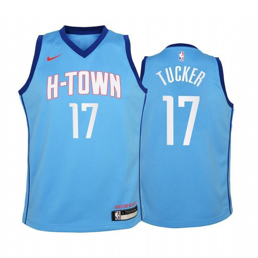 Houston Rockets P.J. Tucker 2020-21 City Blue Nba Jersey