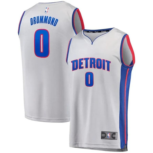 Andre Drummond Detroit Pistons Fast Break Replica Jersey Gray - Statement Edition