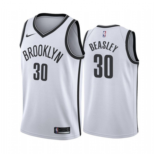 Men'S Michael Beasley Brooklyn Nets White Association 2020 Nba Jersey