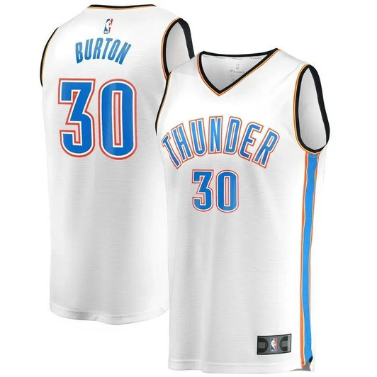 Deonte Burton Oklahoma City Thunder Fast Break Player Jersey - Association Edition - White