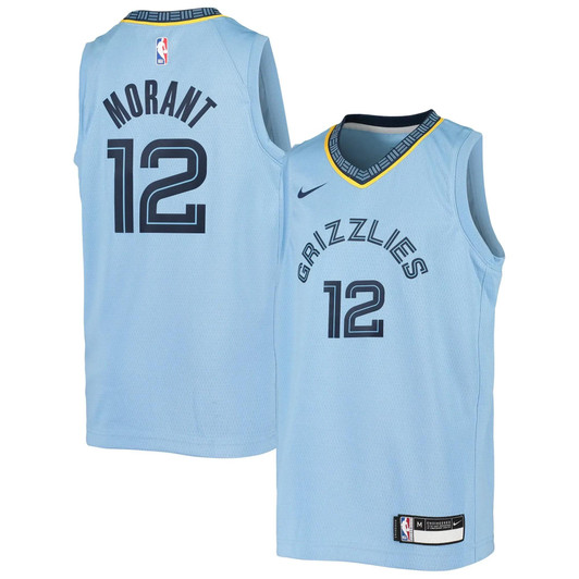 Ja Morant Memphis Grizzlies Nike Replica Replica Replica  Swingman Jersey - Statement Edition - Light Blue