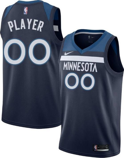 Nike Replica Replica Replica Men'S Full Roster Minnesota Timberwolves Navy Dri-Fit Swingman Jersey