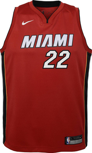 Nike Replica Replica Replica  Miami Heat Jimmy Butler #22 Red Dri-Fit Statement Swingman Jersey