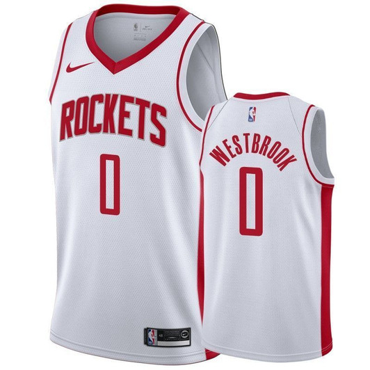 Men'S Houston Rockets Russell Westbrook #0 Association Nba Jersey