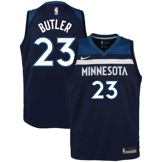 Jimmy Butler Minnesota Timberwolves Nike Youth Swingman Jersey Navy - Icon Edition