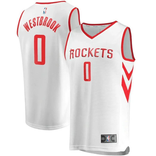 Russell Westbrook Houston Rockets Fast Break Replica Player Jersey - White - Association Edition