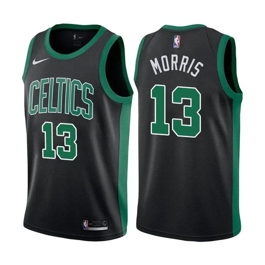 Men'S Celtics Male Marcus Morris #13 Statet Edition Black Jersey