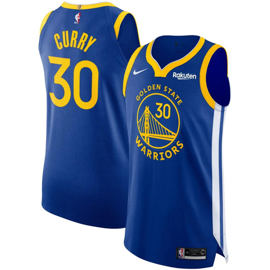 Men'S Nike Stephen Curry Royal Golden State Warriors  Badge Jersey