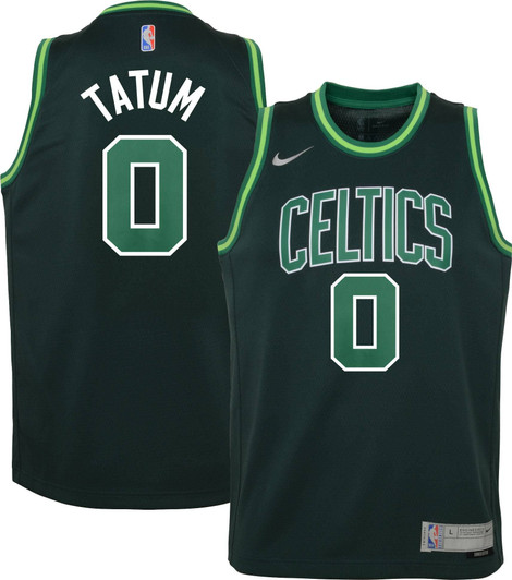Nike Youth Boston Celtics 2021 Earned Edition Jayson Tatum Dri-Fit Swingman Jersey