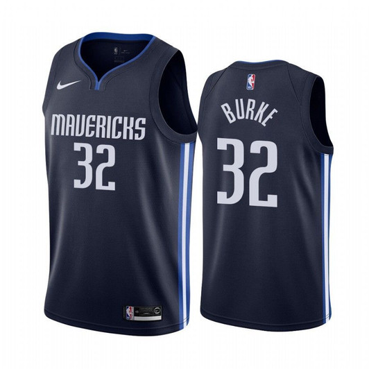 Men'S Trey Burke Dallas Mavericks Navy Statet 2020 Draft Nba Jersey