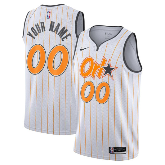Orlando Magic Nike 2020/21 Swingman Custom Jersey White - City Edition