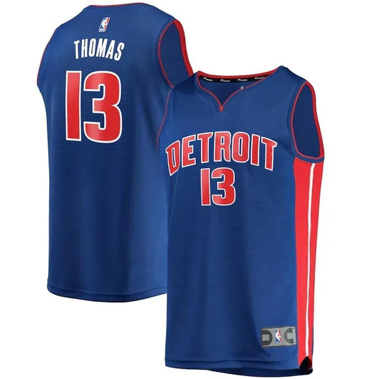Khyri Thomas Detroit Pistons Fast Break Replica Jersey - Icon Edition - Blue