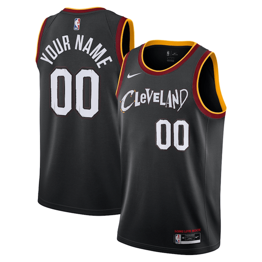 Cleveland Cavaliers Nike 2020/21 Swingman Custom Jersey Black - City Edition